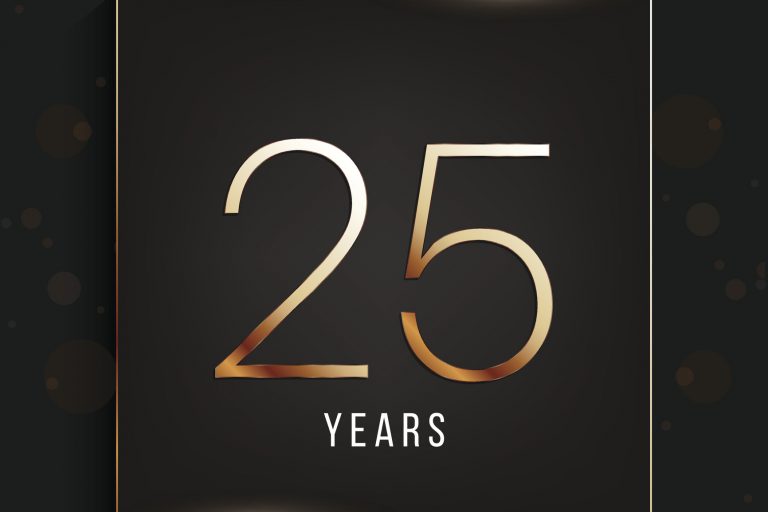 25 years anniversary banner