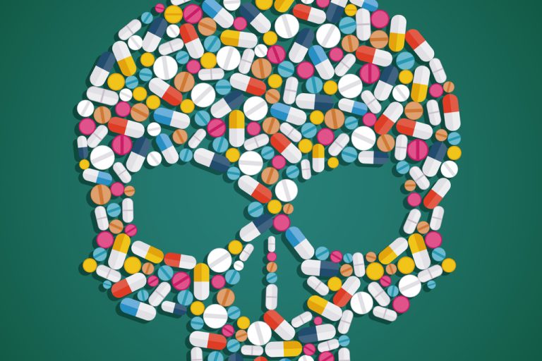 Skull of pills
